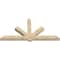 Ekena Millwork Kennewick Rough Sawn Timber Gable Bracket, Douglas Fir, 96"W x 48"H x 6"D x 6"F, 12/12 Pitch GBW096X48X0606KEN00RDF - alternate 5